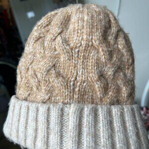 Express Stylish Tan winter beanie (Like new)